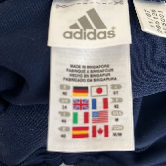 Adidas wide leg cropped navy size Medium - Picture 5 of 5